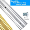 Extra Wide Carpet Cover Strips - Gold or Silver