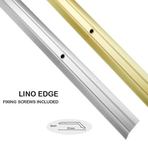 Narrow / Lino Edge Cover Strips - Gold or Silver