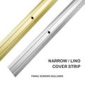 Narrow Cover Strips - Gold or Silver