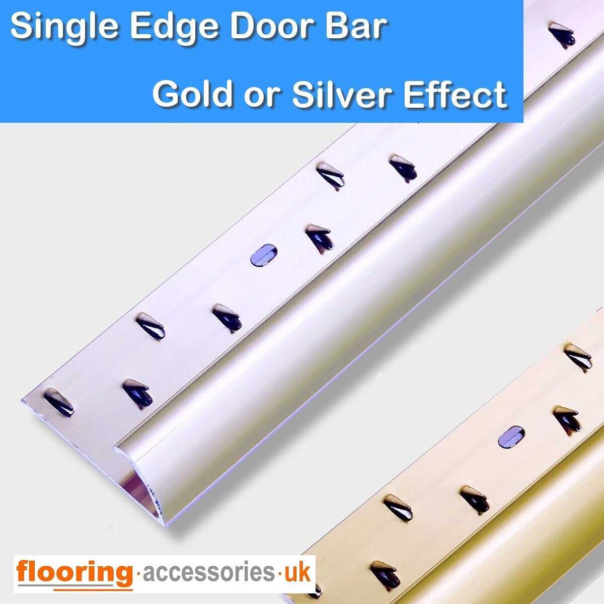 Single Edge Door Bars - Gold or Silver